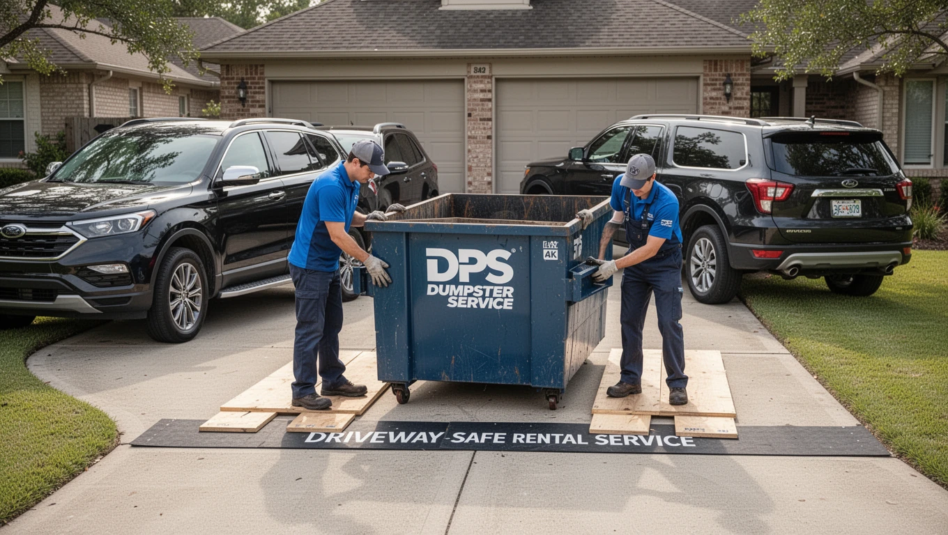 Driveway-Safe Dumpster Rentals